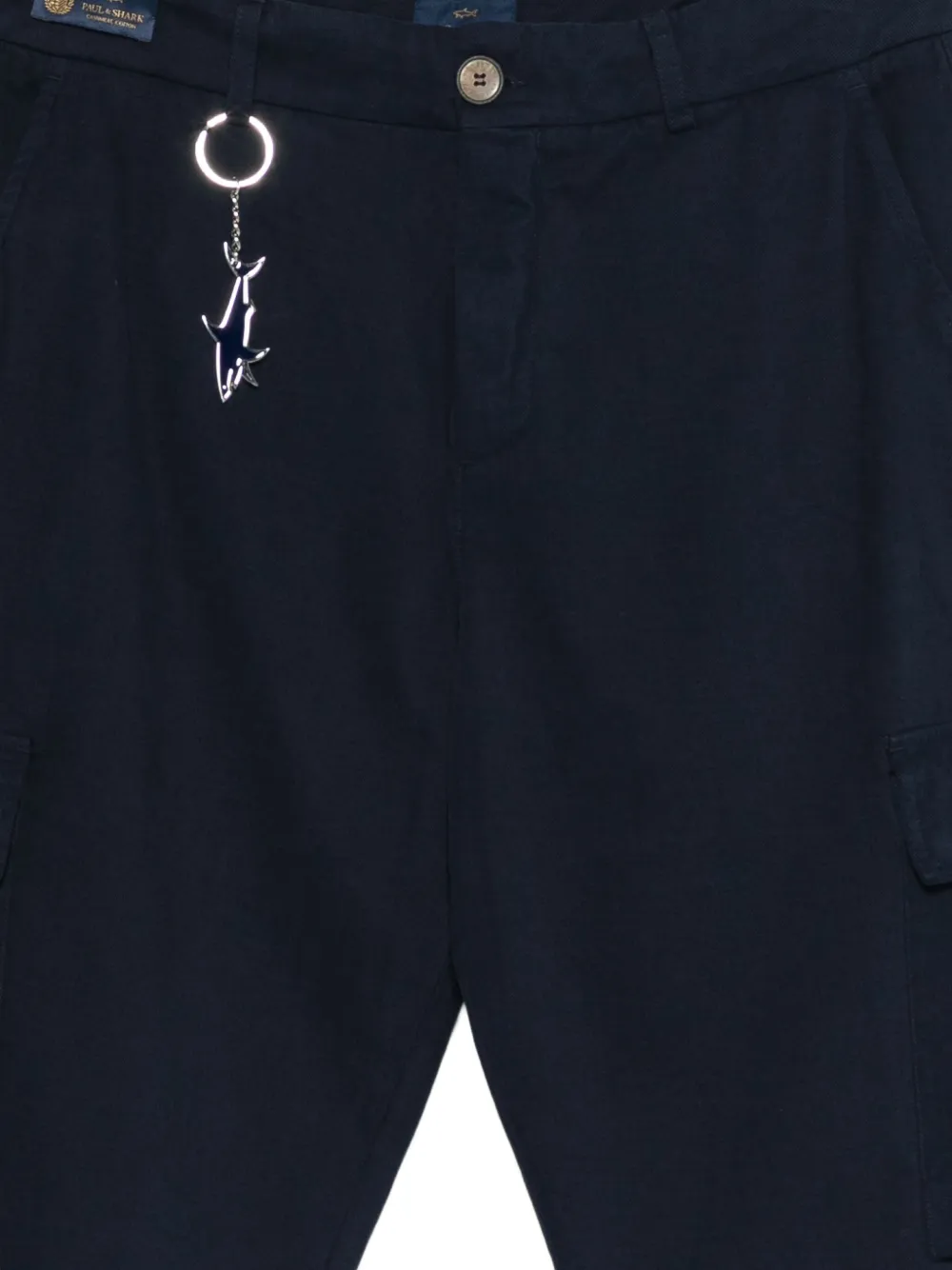 Paul & Shark Cargo broek met logobedel Blauw