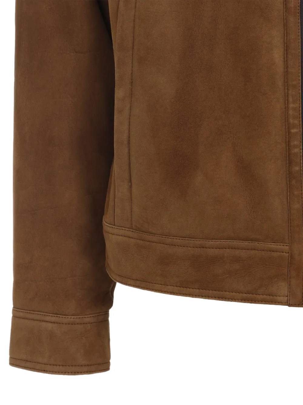 Yves Salomon Suède jack Bruin