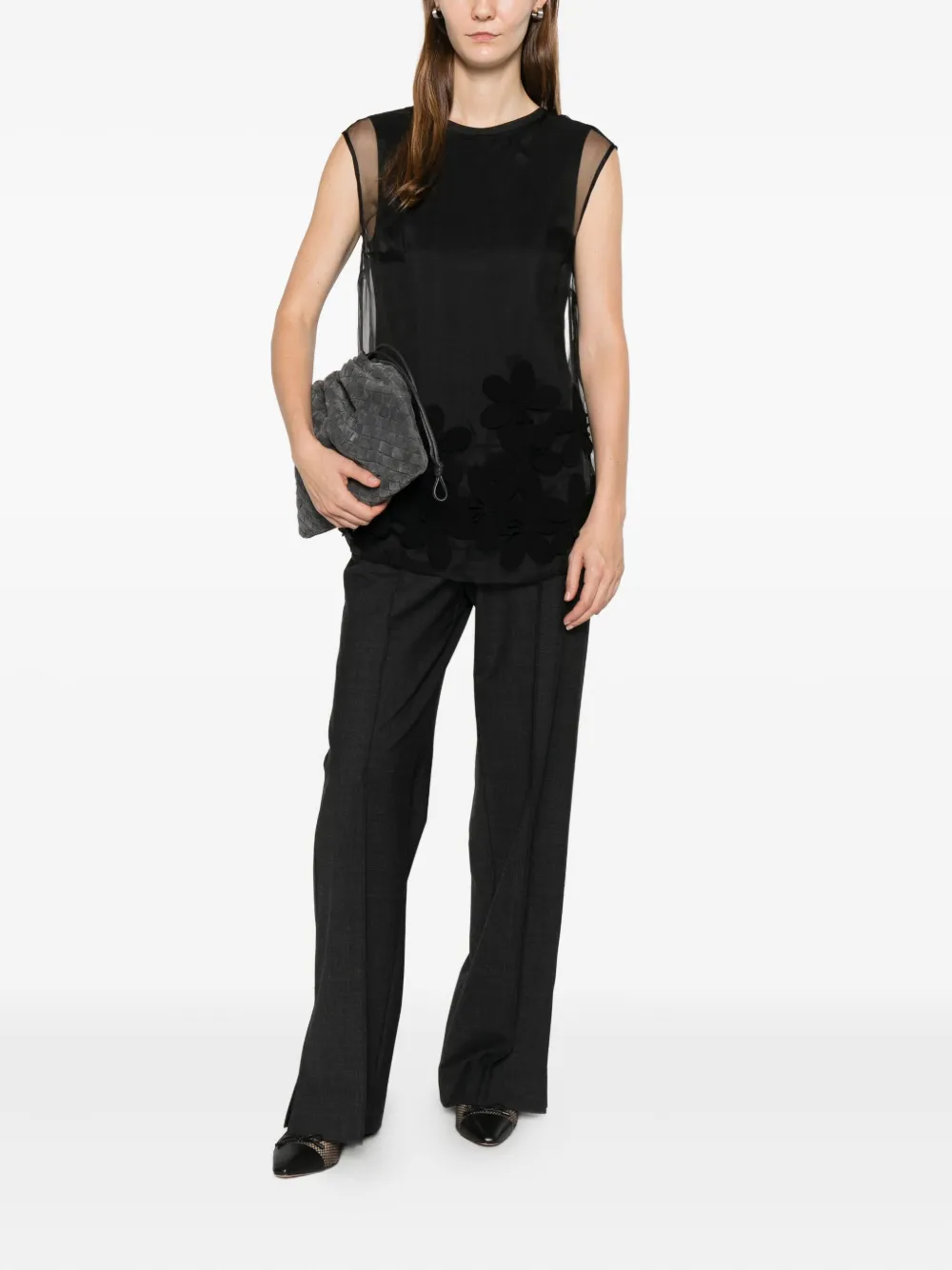 Liviana Conti Broek met split - Grijs