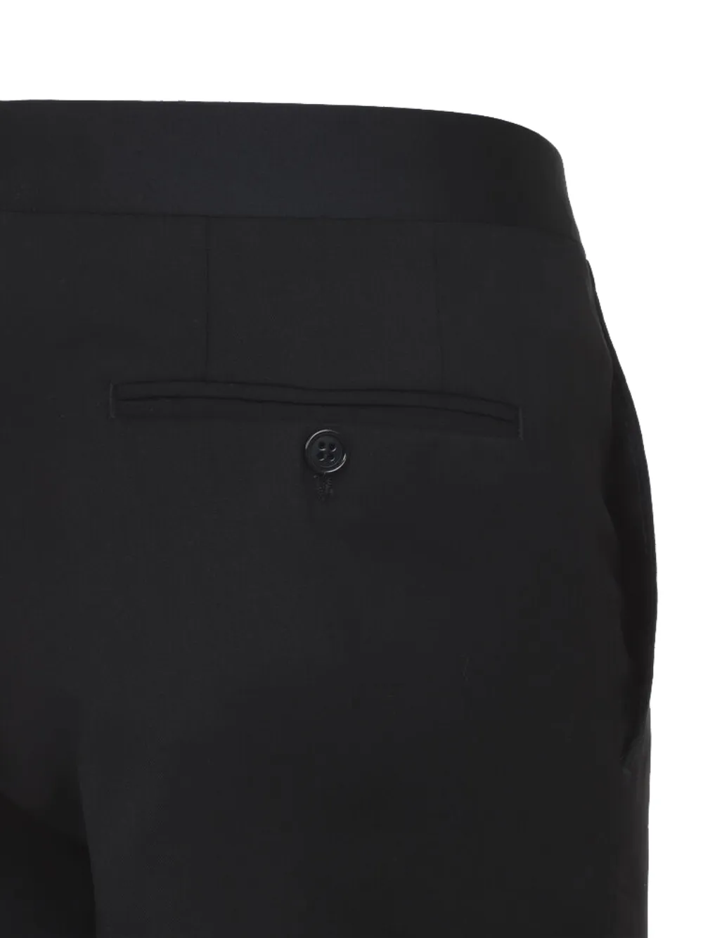 Canali Pressed-crease Trousers In Black