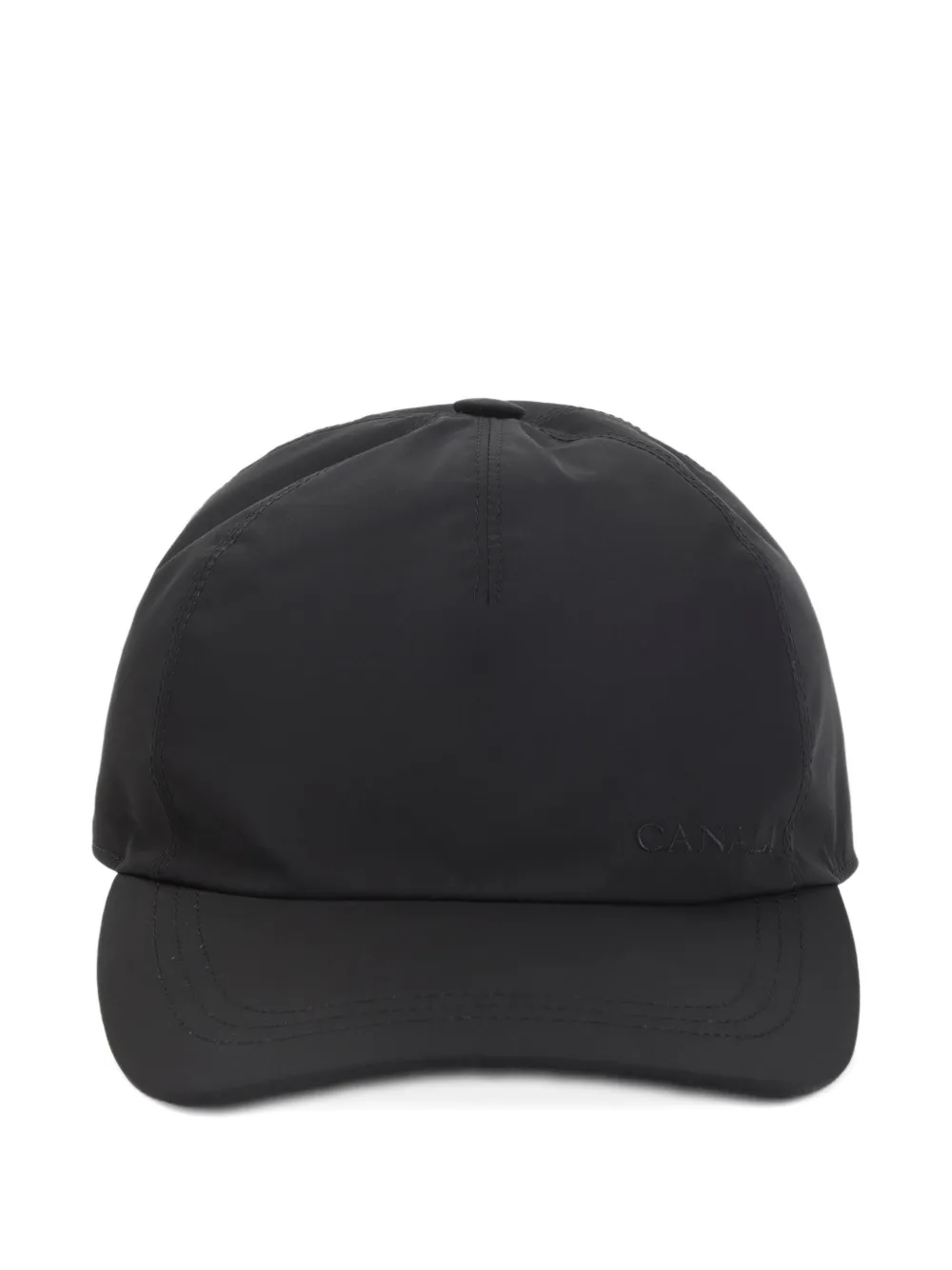 Canali logo strap baseball hat - ブラック Canali logo strap baseball hat - ブラック