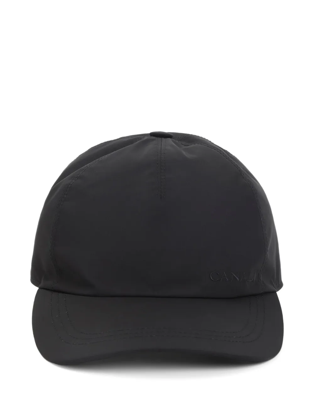 Canali logo strap baseball hat | Black | Image 1