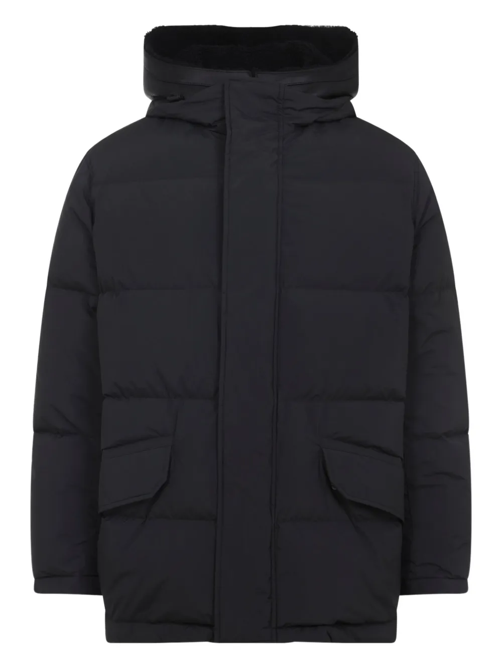 Yves Salomon hooded padded coat | Black | Image 1