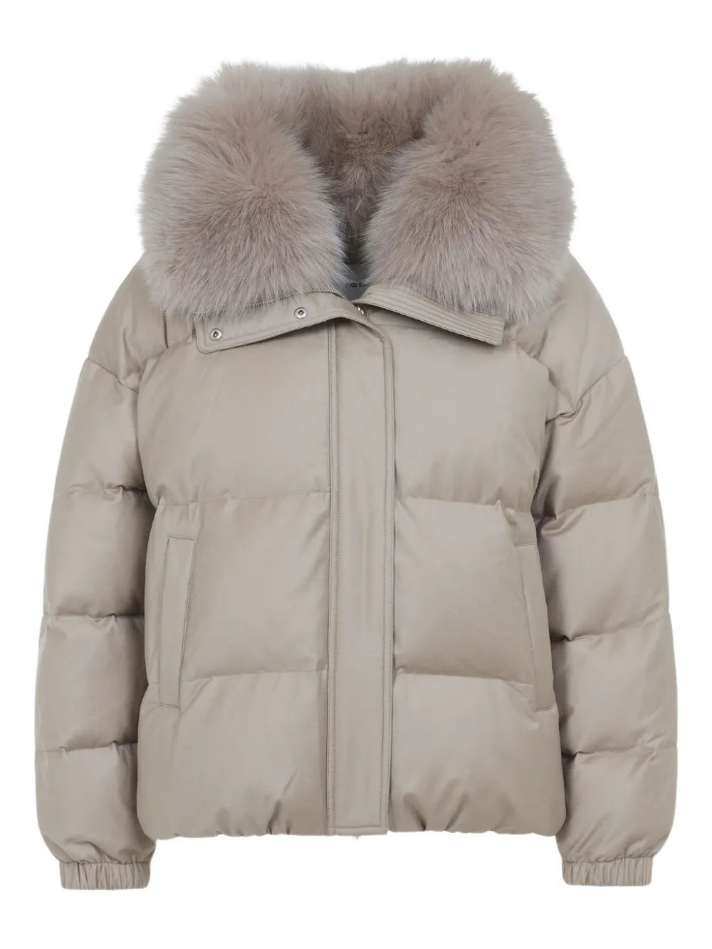 Yves Salomon quilted padded coat | Grey | Image 1