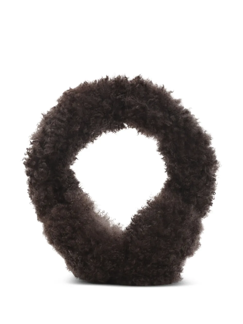 Yves Salomon shearling head phones | Brown | Image 1