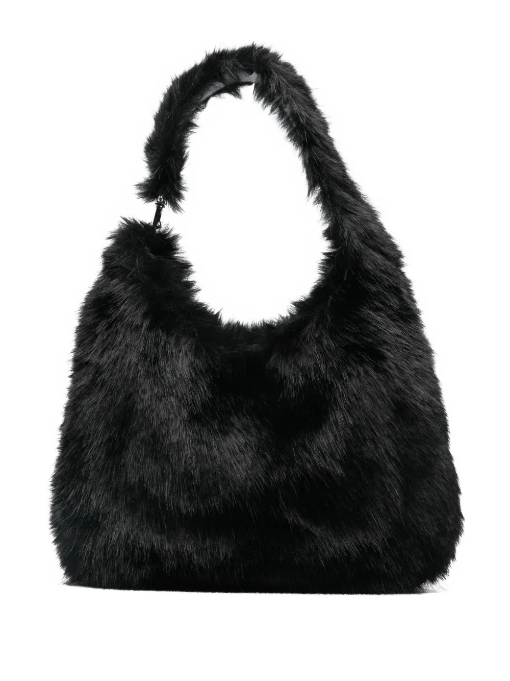 Liviana Conti Faux-fur Tote Bag In Black