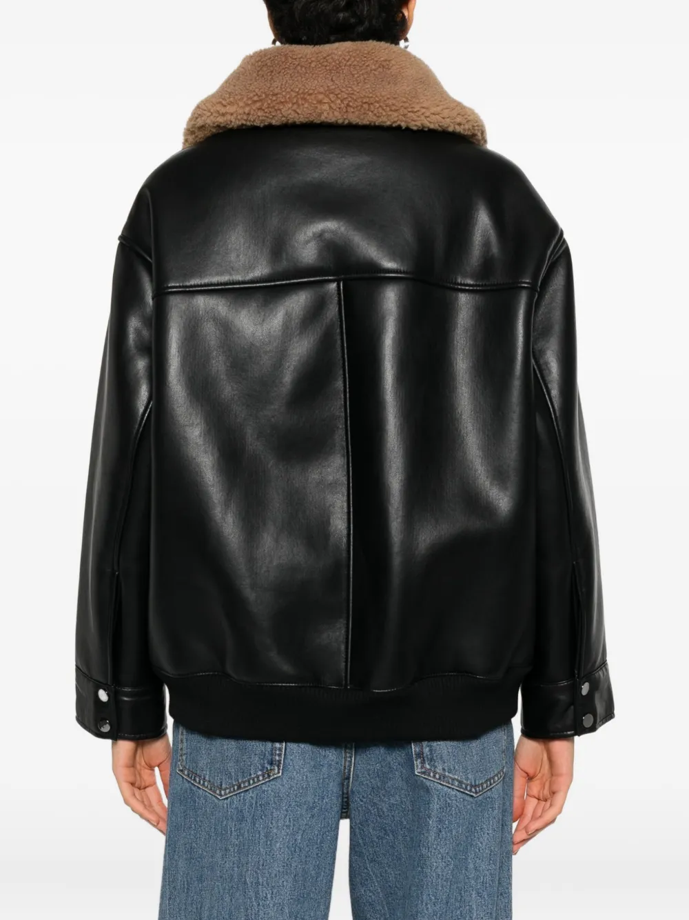 Molli Wool-collar Jacket In Black