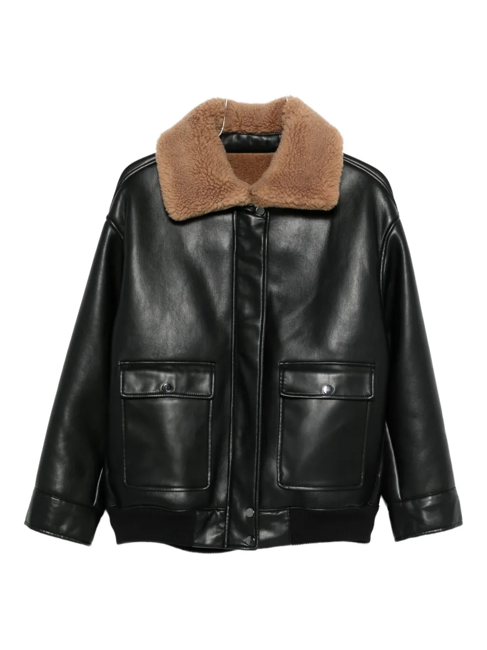 Molli Wool-collar Jacket In Black