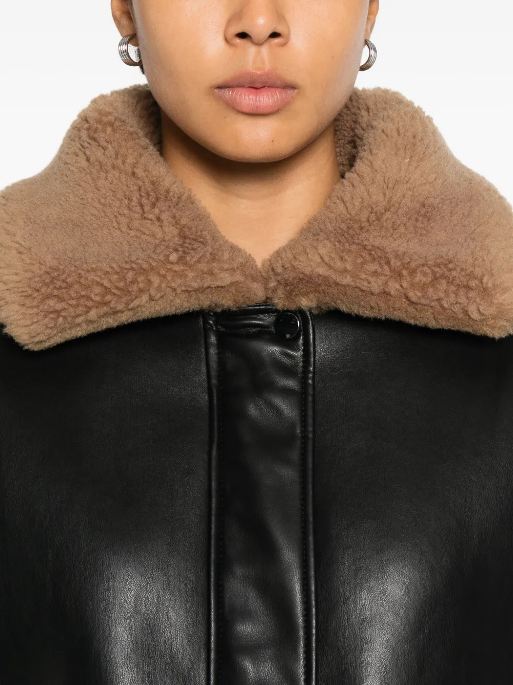 Molli Wool-collar Jacket In Black