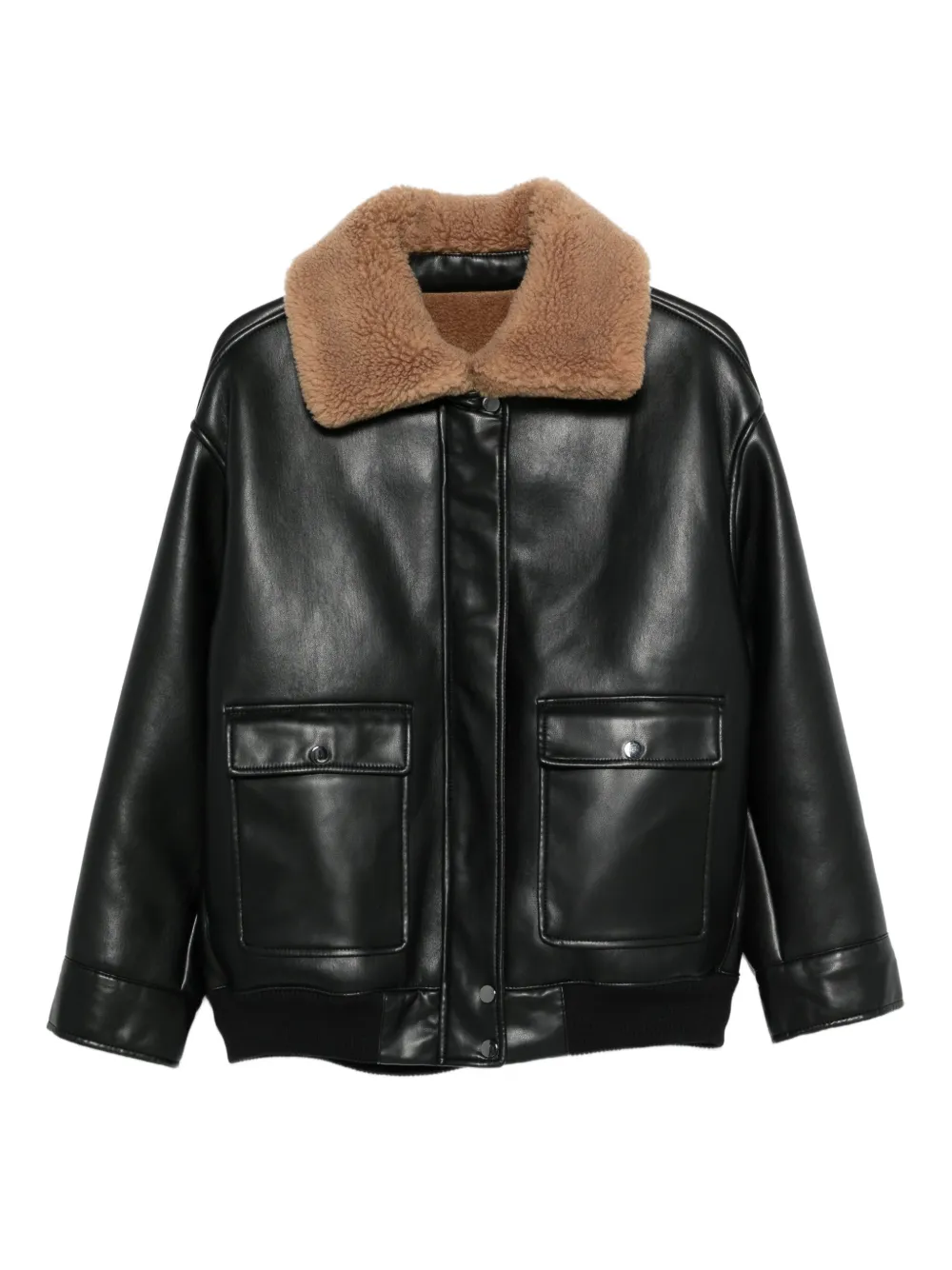 Molli wool-collar jacket | Black | Image 1