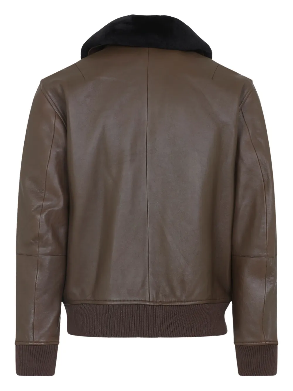 Yves Salomon fur-collar leather jacket | Leather Jackets | Image 2
