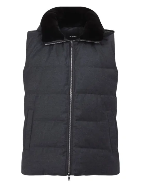 Yves Salomon fur-collar gilet