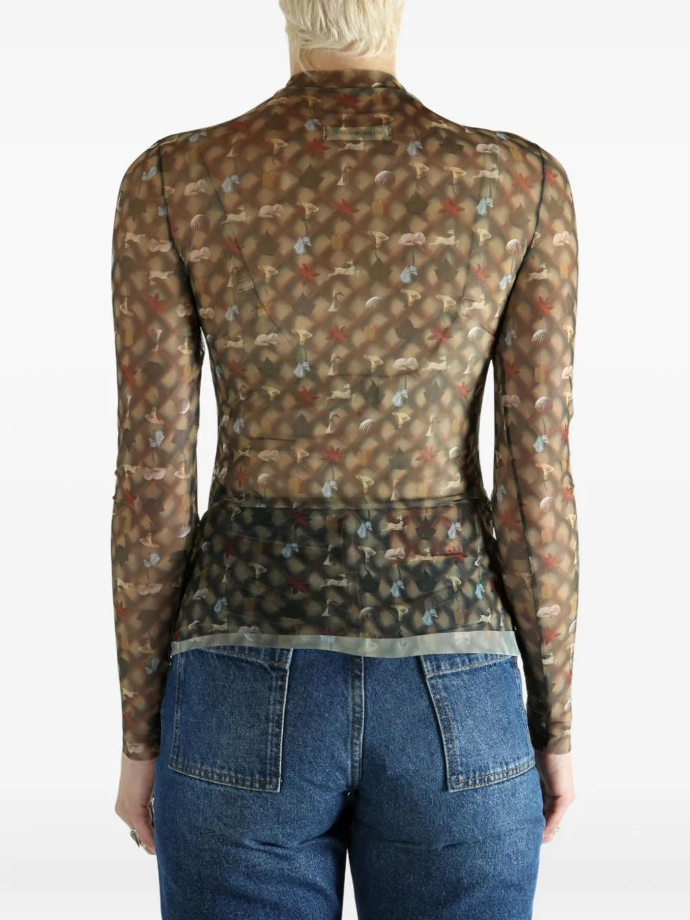 Yassmin Saleh La Reverie Tattoo T-shirt In Brown
