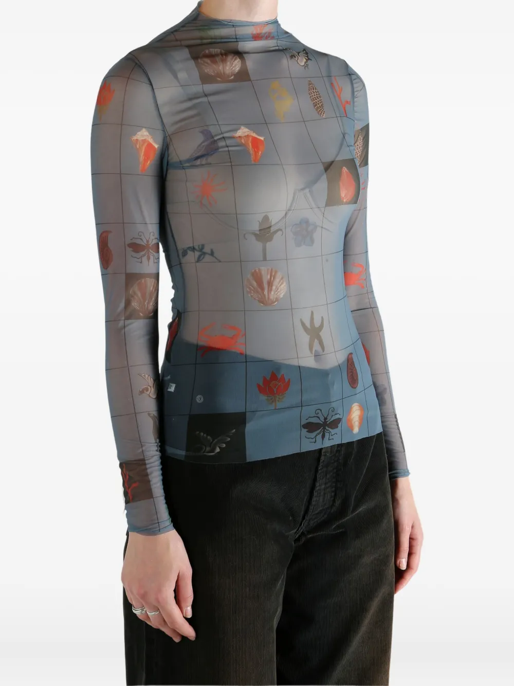 YASSMIN SALEH Antipode tattoo top | Blouses | Image 2