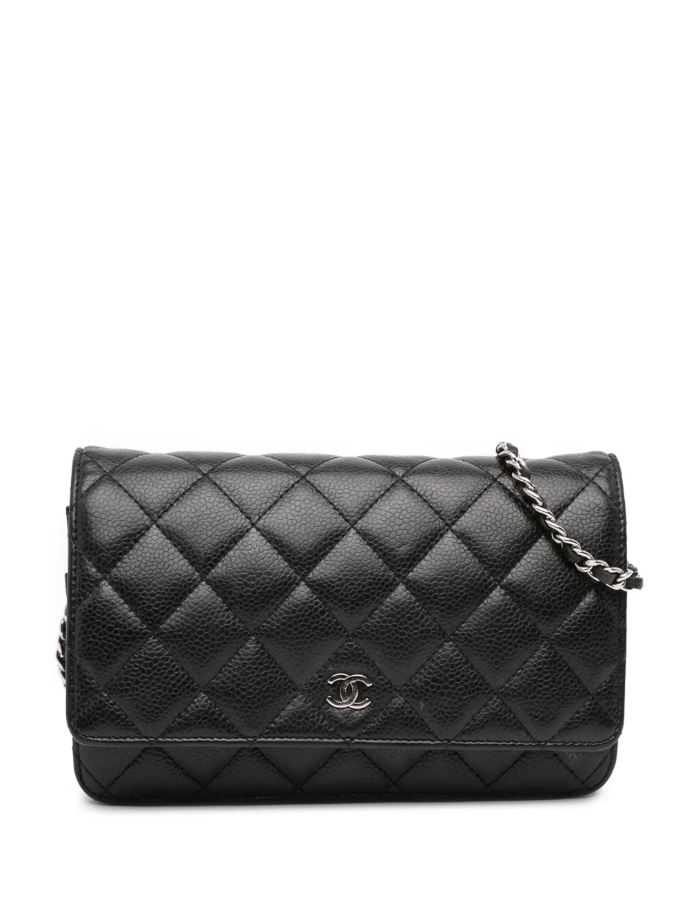 CHANEL Pre-Owned 2011 CC Quilted Caviar Wallet on Chain crossbody bag CHANEL Pre-Owned 2011 CC Quilted Caviar Wallet on Chain crossbody bag