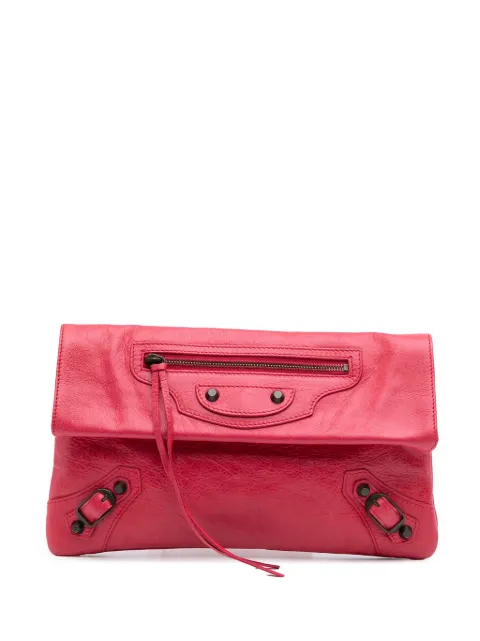 Balenciaga Pre-Owned 2012 Lambskin Motocross Classic Envelope clutch bag