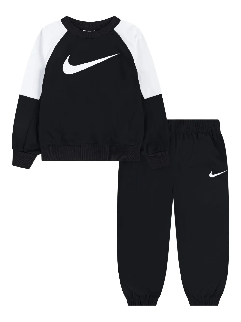 Nike Logo-print Tracksuit In Black
