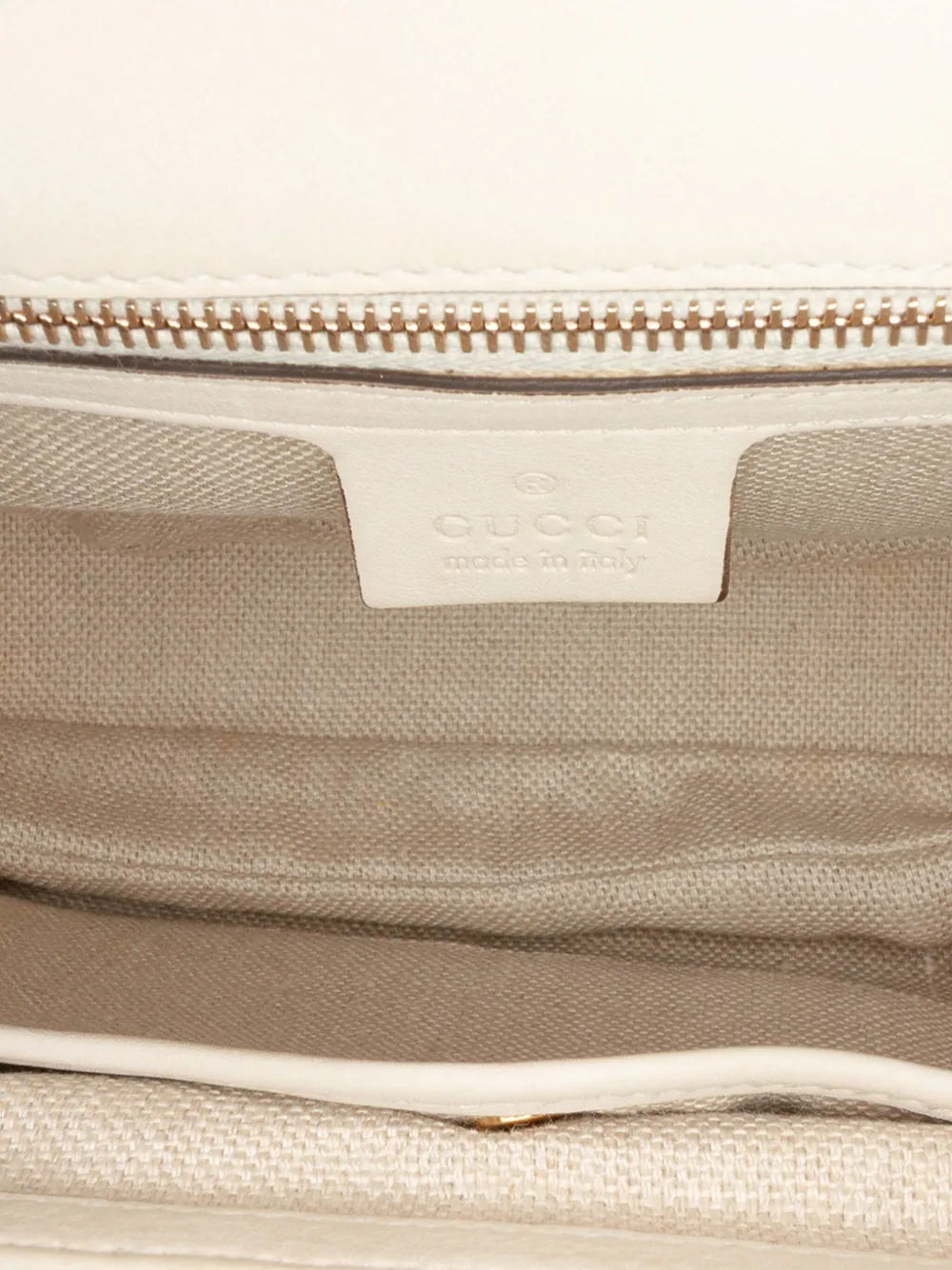 Pre-owned Gucci 2016-2025 Medium Studded New Bamboo Tassel Satchel In Brown