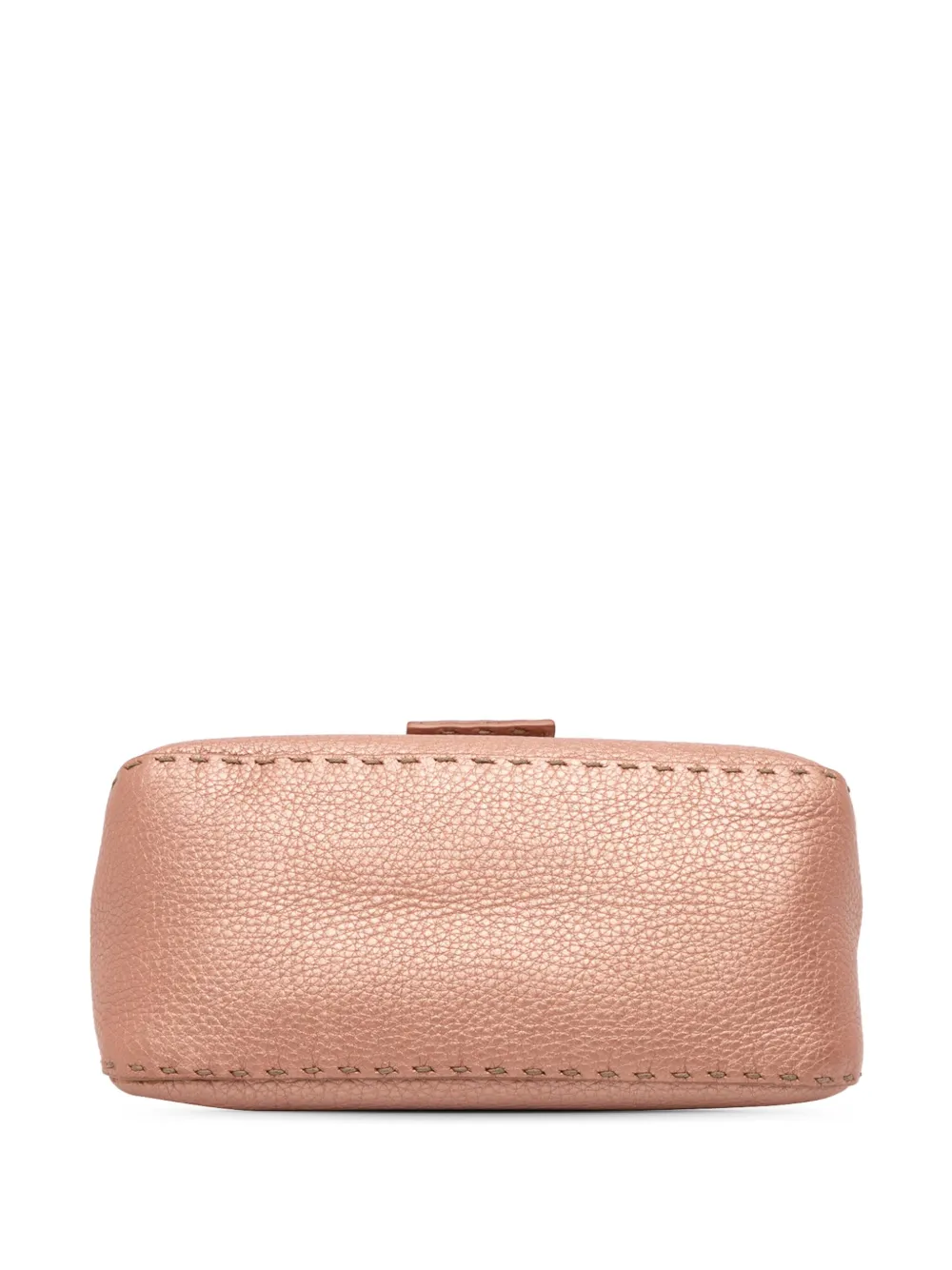 Pre-owned Fendi 2000-2010 Mini Leather Selleria Mamma Forever Shoulder Bag In Pink