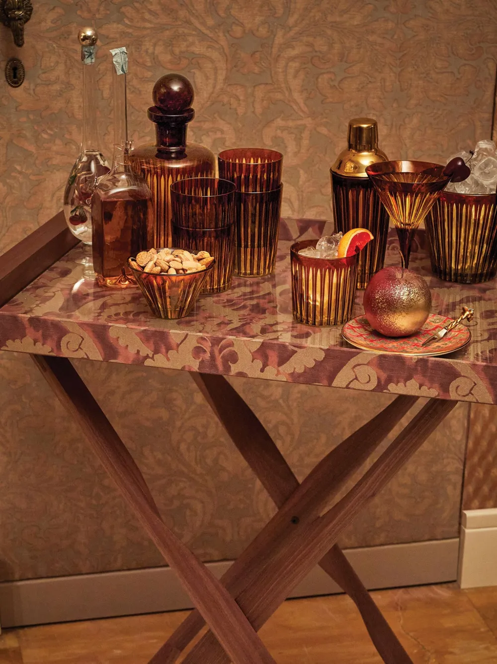 L'objet Fortuny Laotze Butler Tray (70cm X 50cm) In Brown
