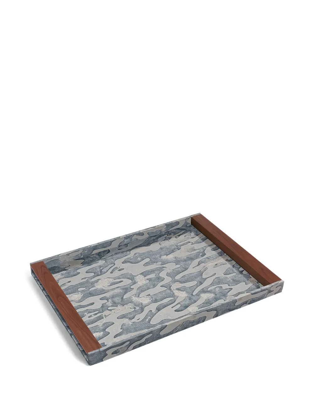 L'objet Fortuny Camo Isole Tray (56cm X 41cm) In Blue