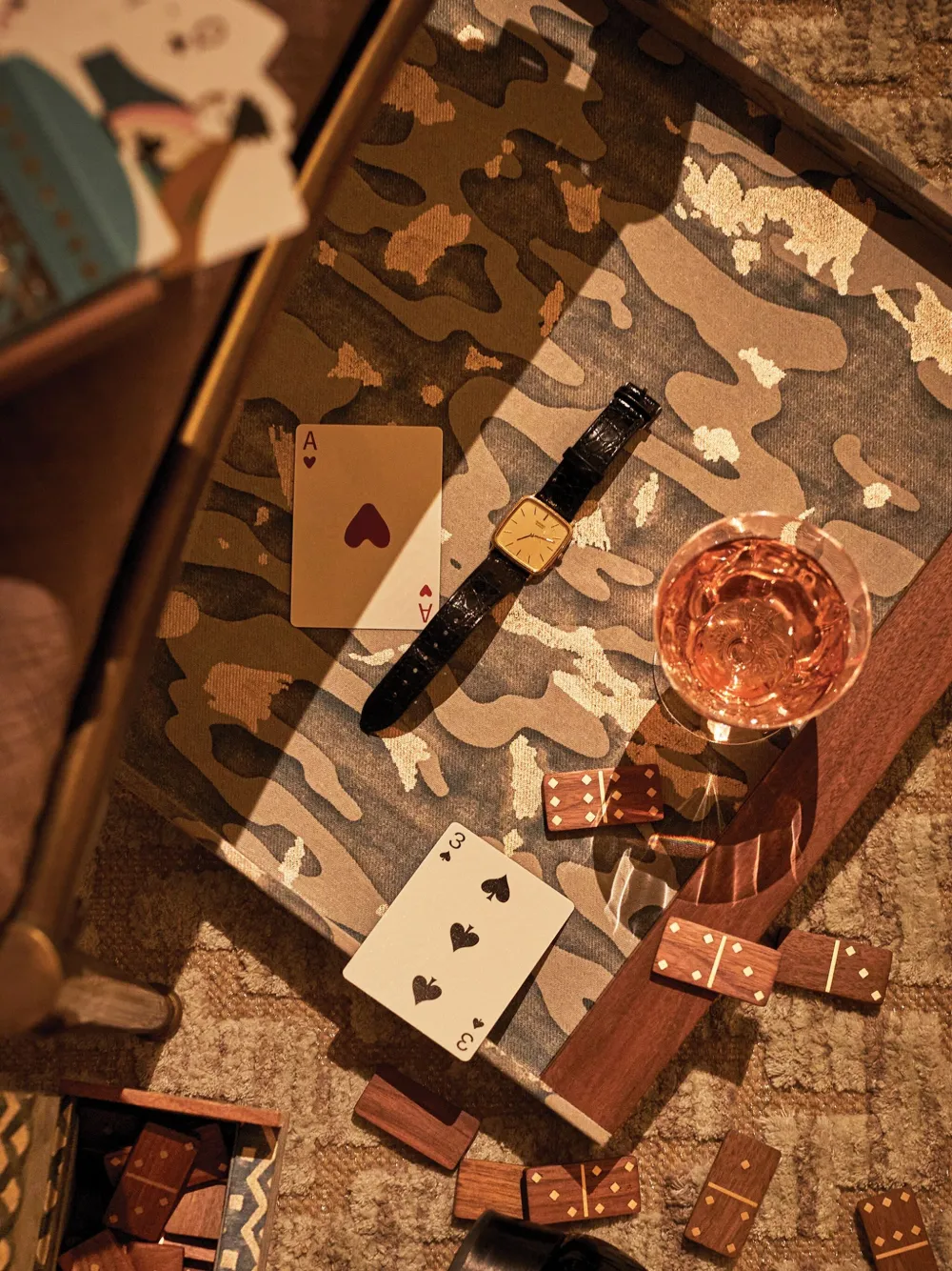 L'Objet Fortuny Camo Isole tray (56cm x 41cm) | Decorative Trays & Plates | Image 2