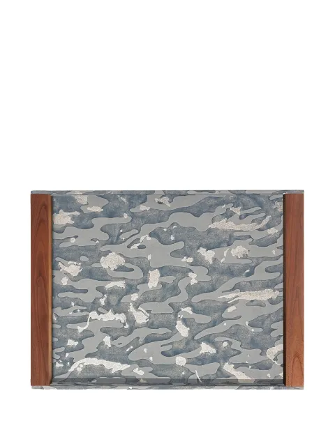 L'Objet Fortuny Camo Isole tray (56cm x 41cm)