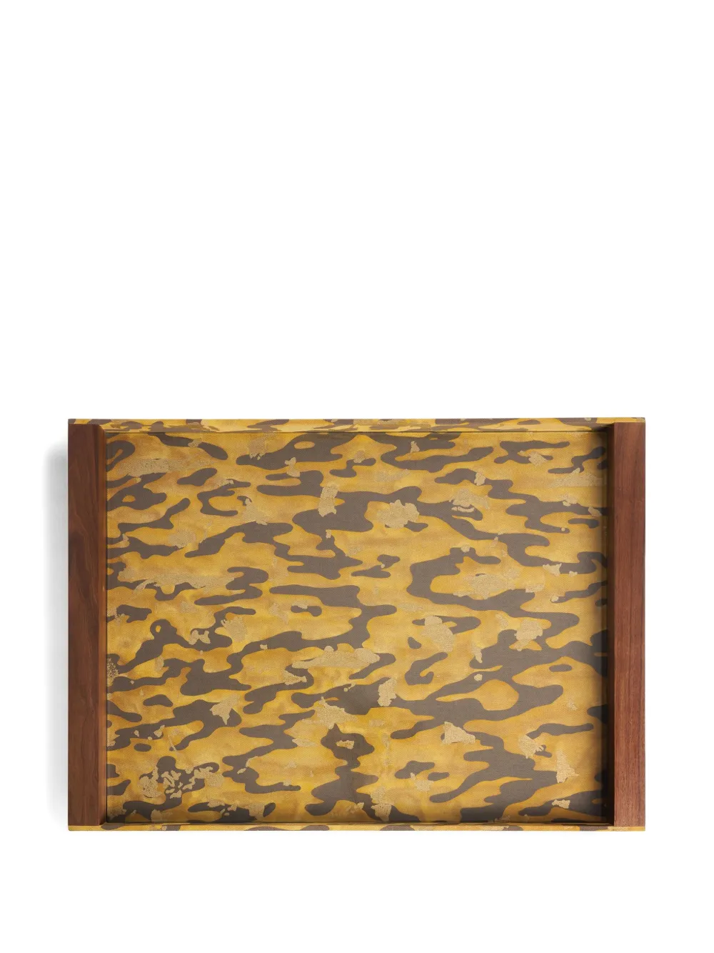 L'Objet Fortuny Camo Isole butler tray (70cm x 50cm) | Brown | Image 1