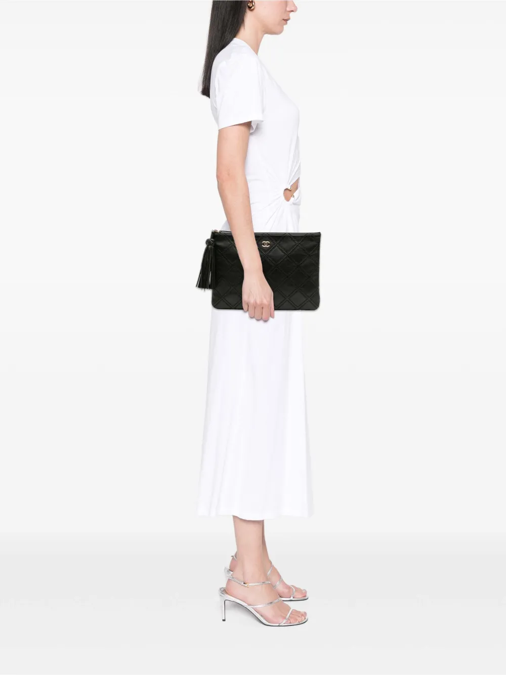 CHANEL Pre-Owned pochette matelassée Double Stitch O Case (2017-2018) | Pre-owned | Image 2