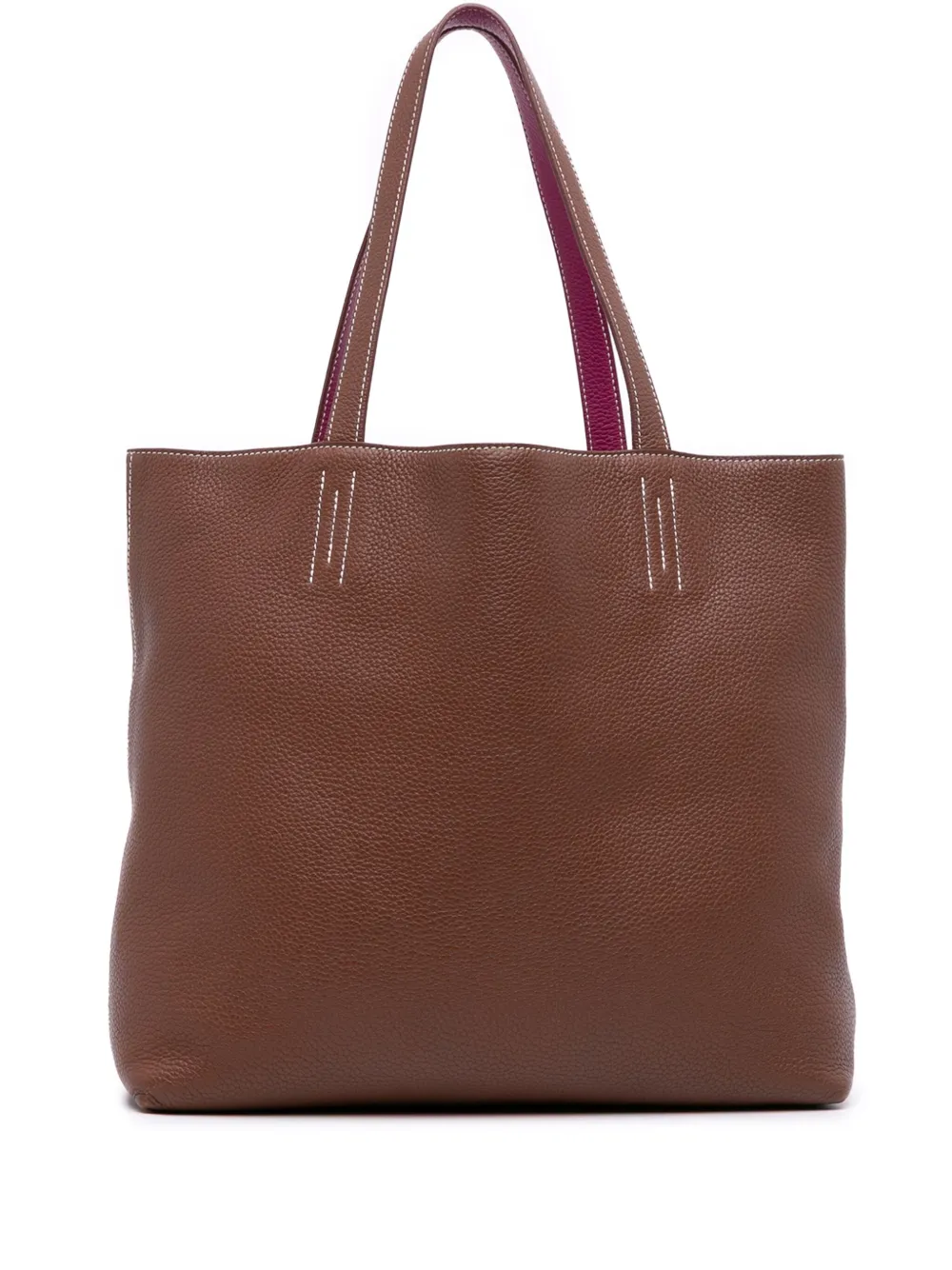Hermès Pre-Owned 2013 Clemence Double Sens 36 tote bag - ピンク Hermès Pre-Owned 2013 Clemence Double Sens 36 tote bag - ピンク