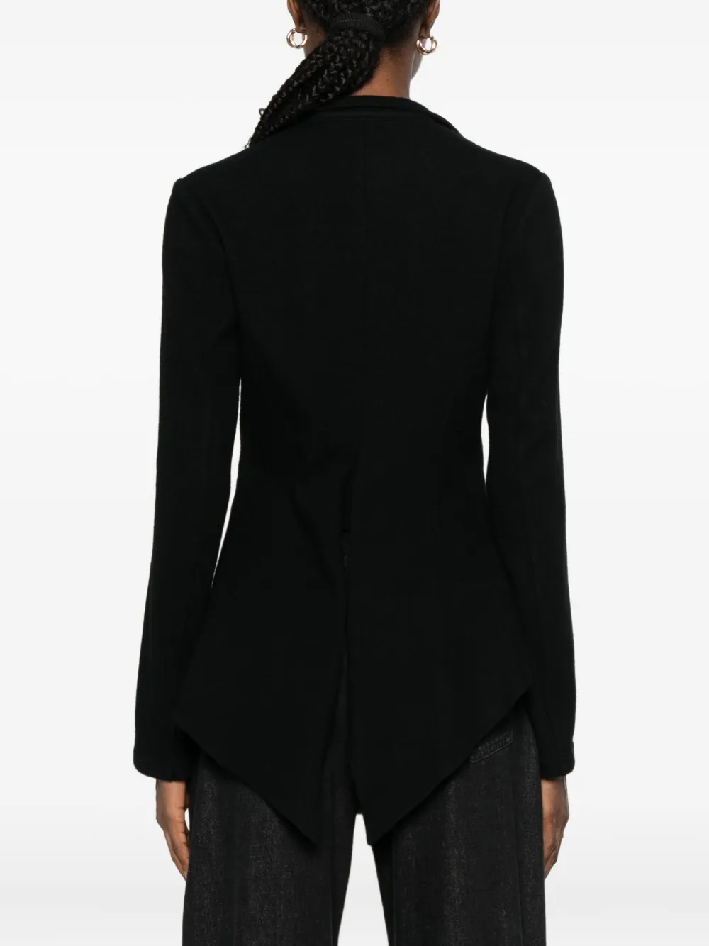 Yohji Yamamoto Asymmetric Jacket In Black