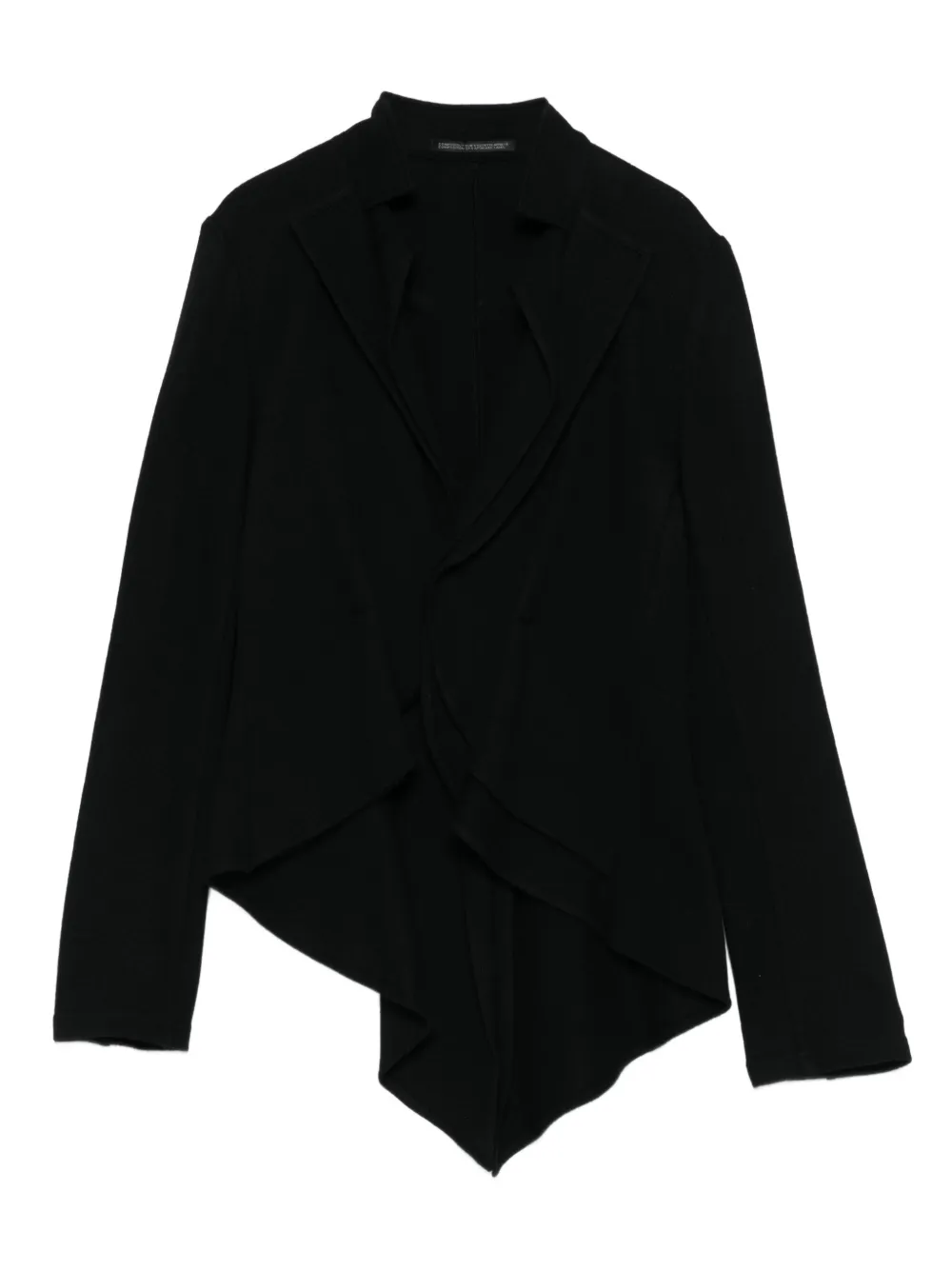 Yohji Yamamoto chamarra asimétrica | negro | Image 1