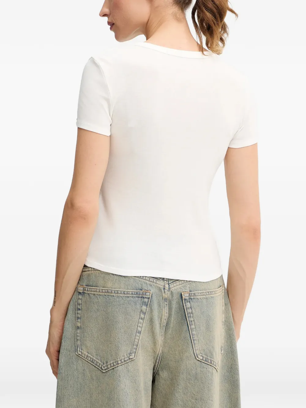  Miss Sixty Print-detail T-shirt - White 