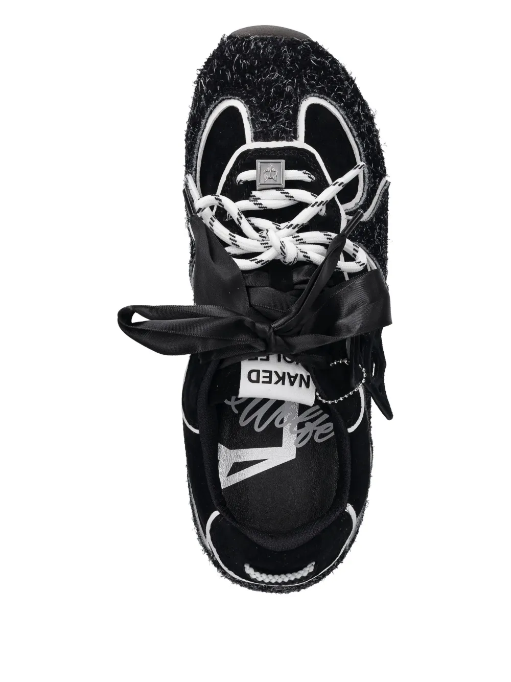 NAKED WOLFE Adored sneakers met strikdetail Zwart