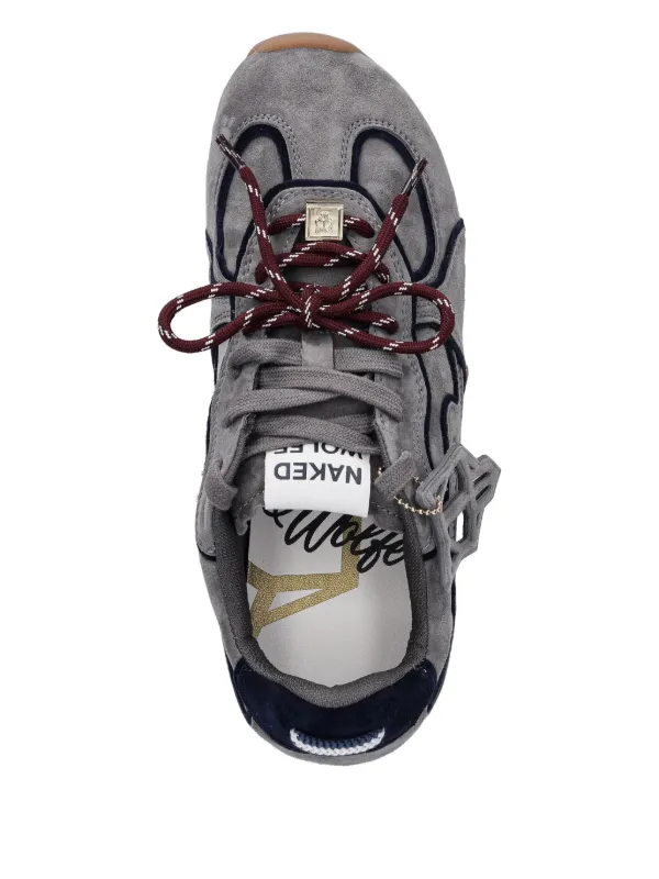 【h.】PADAM 2足Vintage Wolf sneaker 21cm NAKED WOLFE Adored Appliqué Sneakers | Grey | FARFETCH