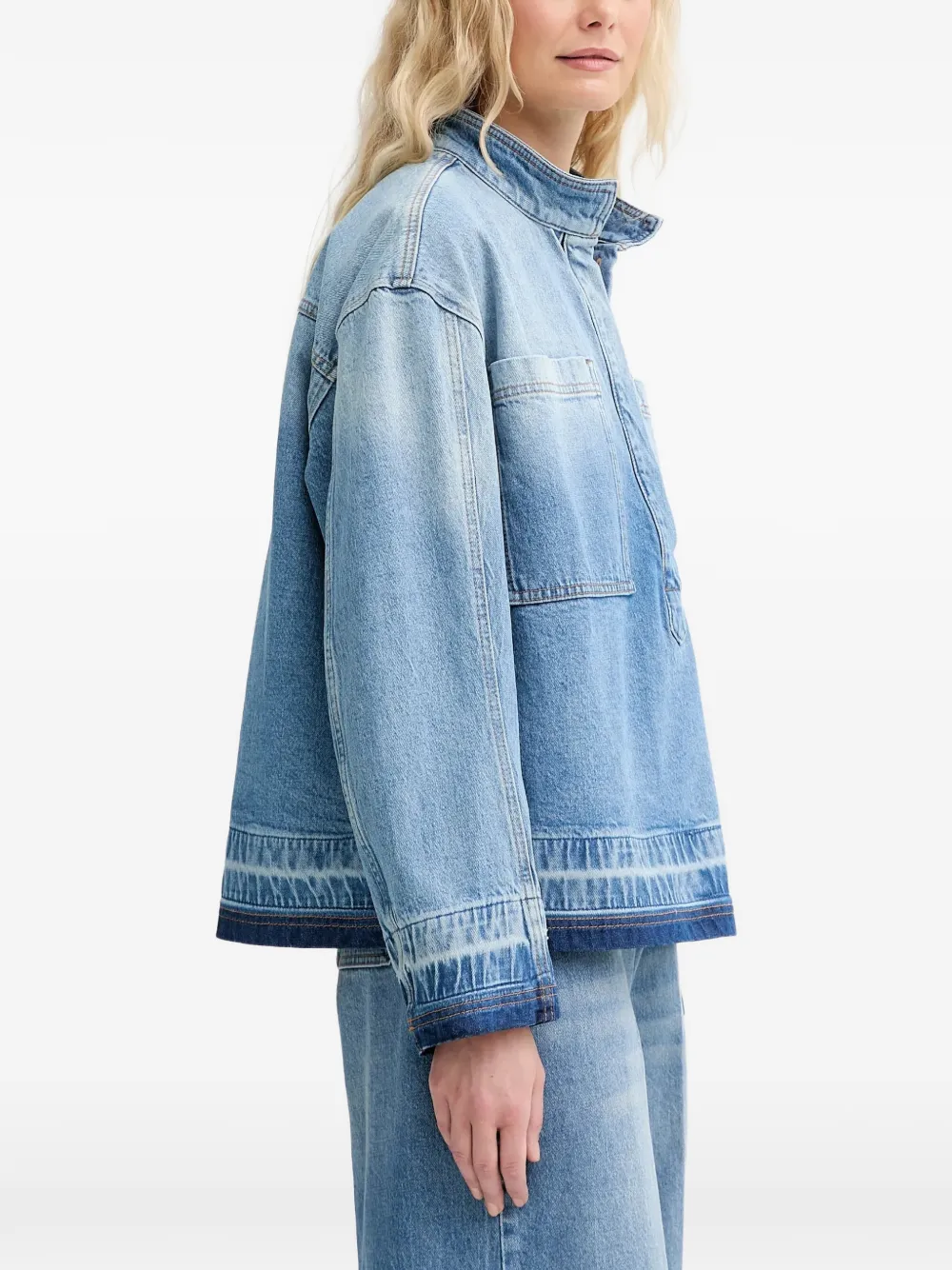  Munthe Luxa Denim Top - Blue 