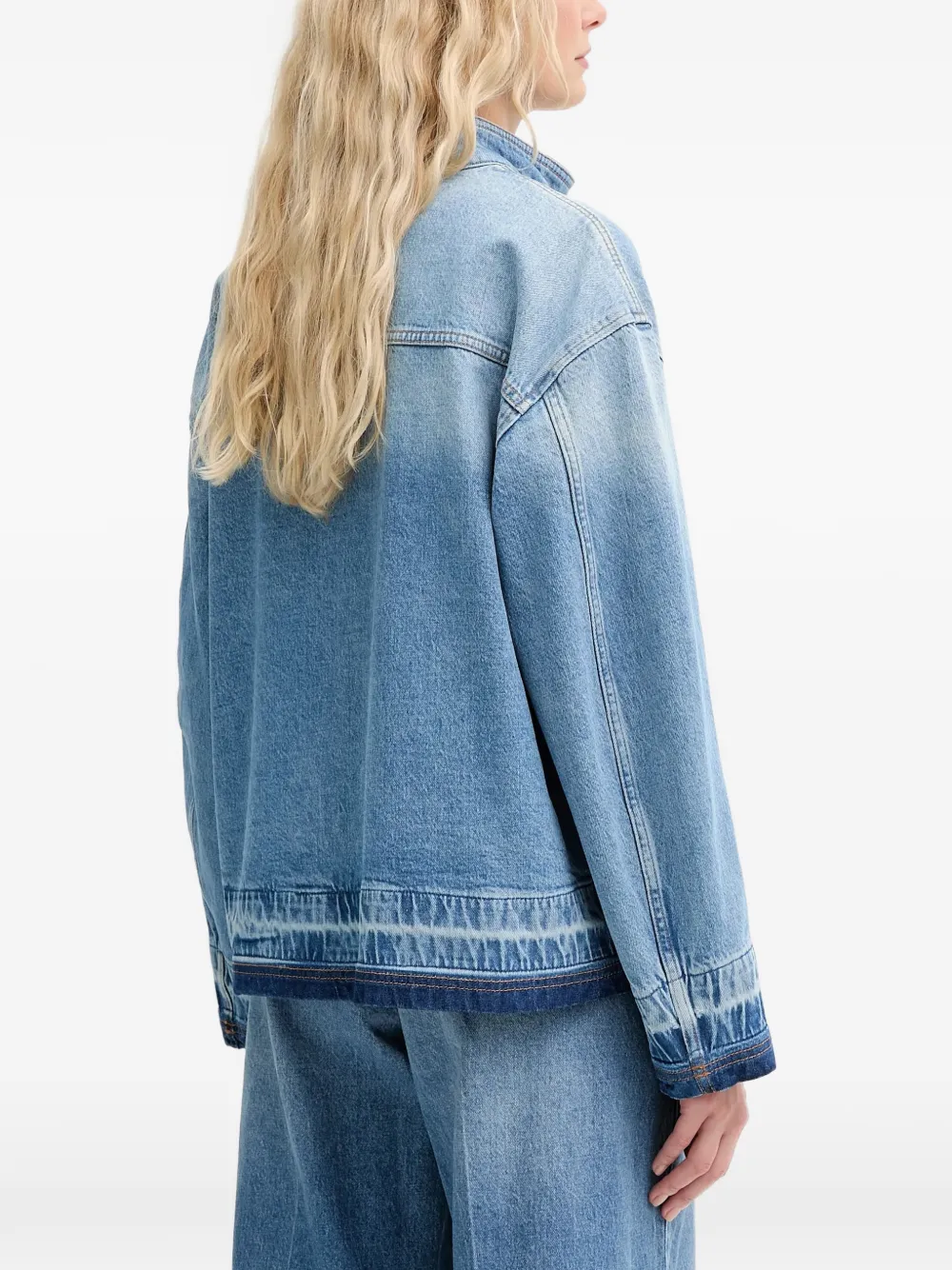 MUNTHE Luxa denim top Blauw