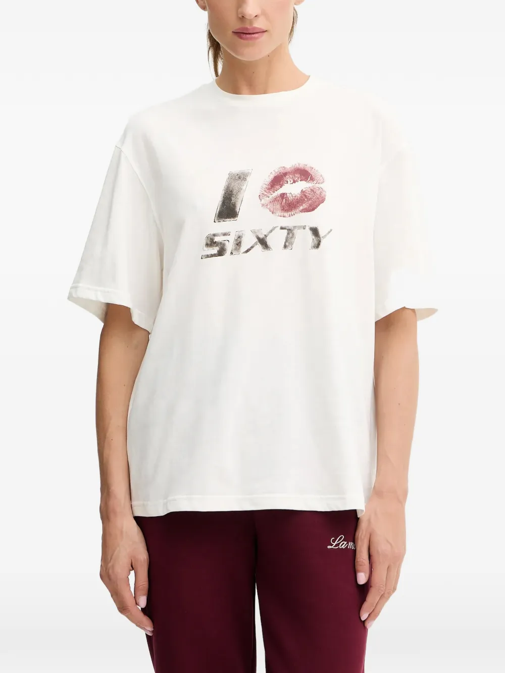 Miss Sixty print-detail T-shirt - Bianco