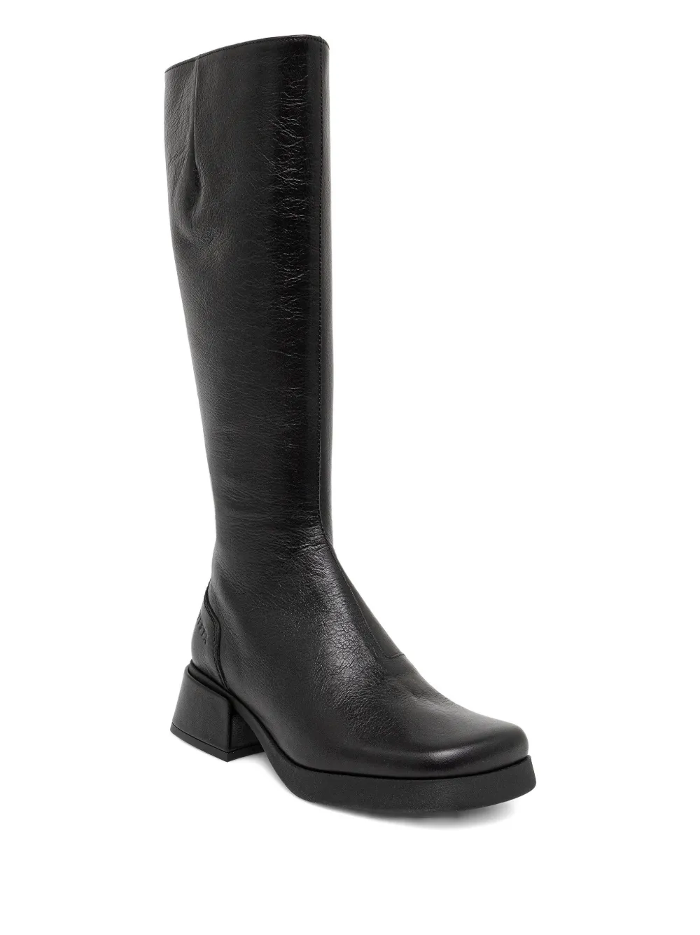 Miista 45mm Brunildha square-toe knee-high boots Zwart