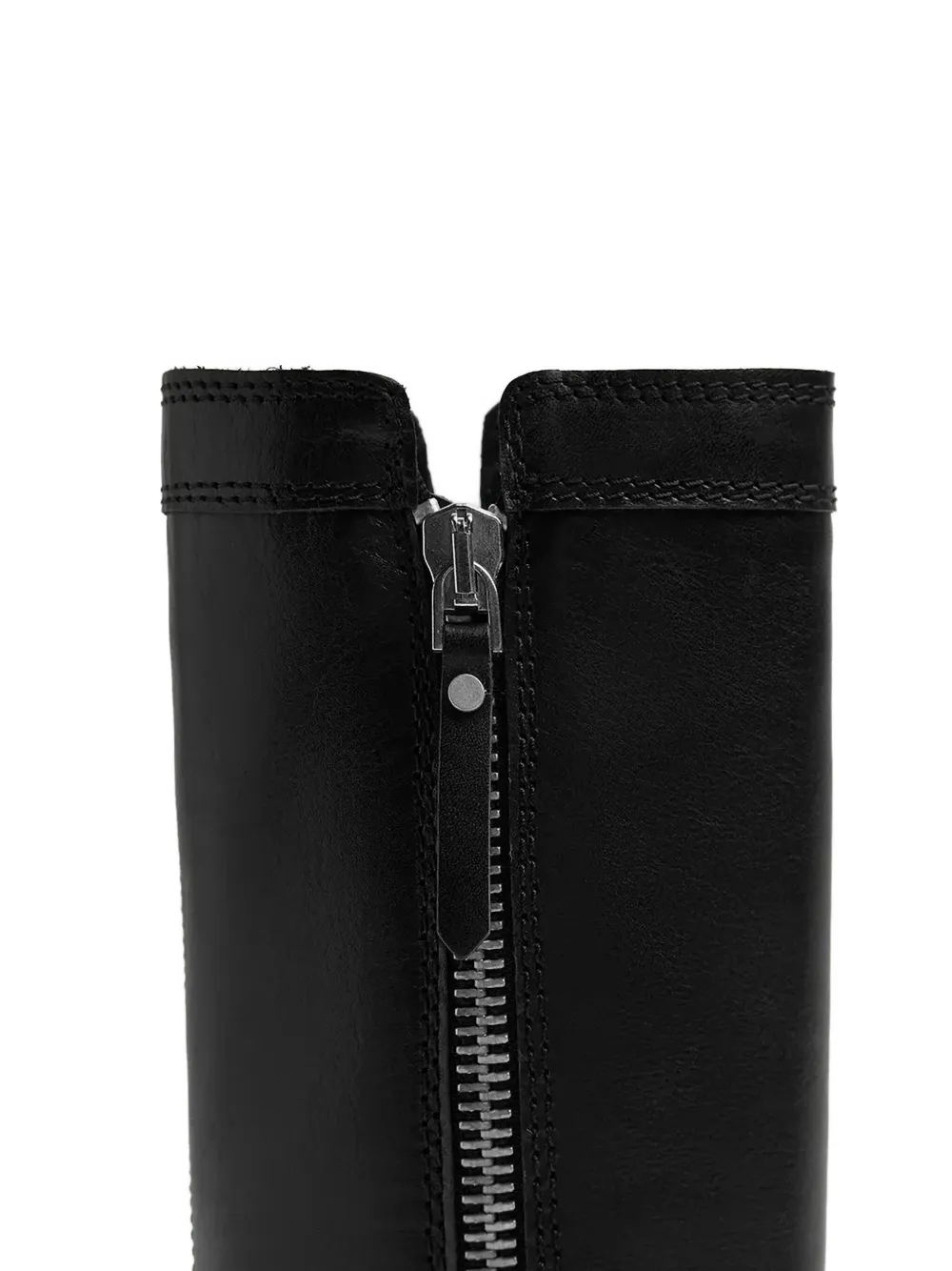 Miista 65 mm Anke laarzen met blokhak en rits Zwart