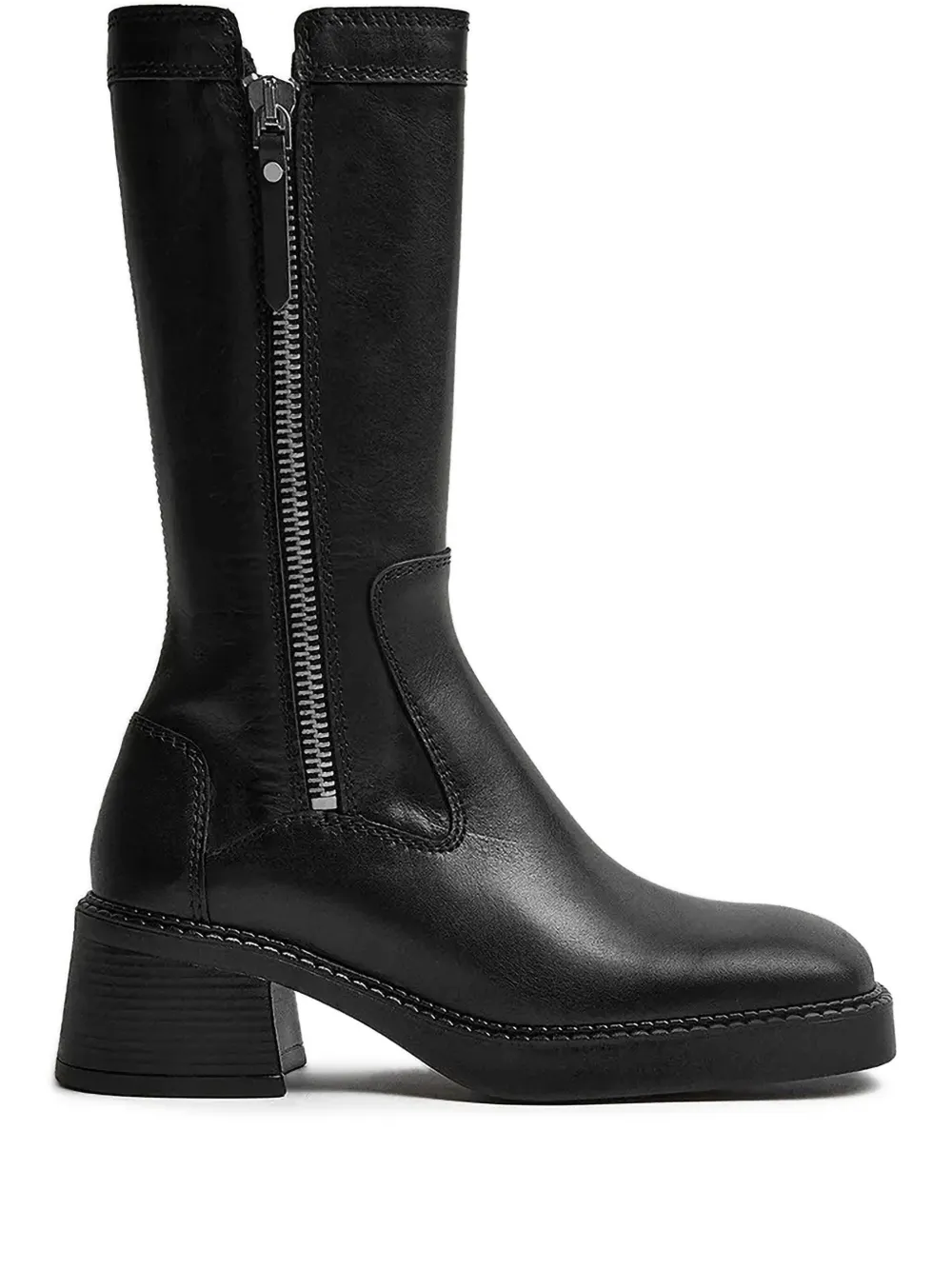Miista 65mm Anke zip-up block-heel boots | Black | Image 1