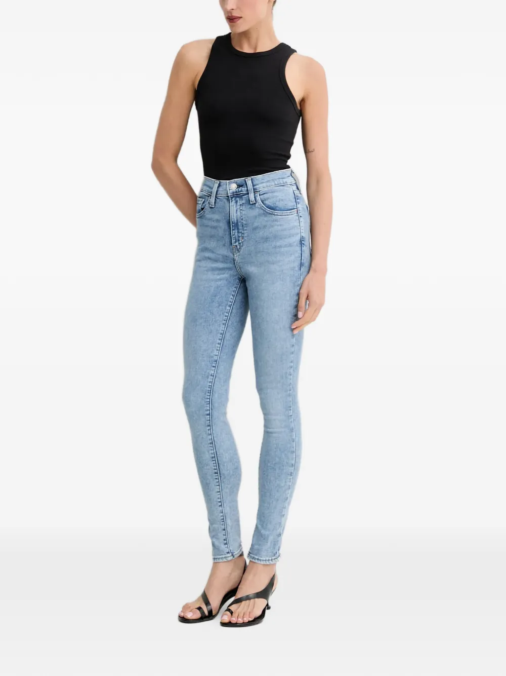 Levi's 720 high-waist jeans met vijf zakken Blauw