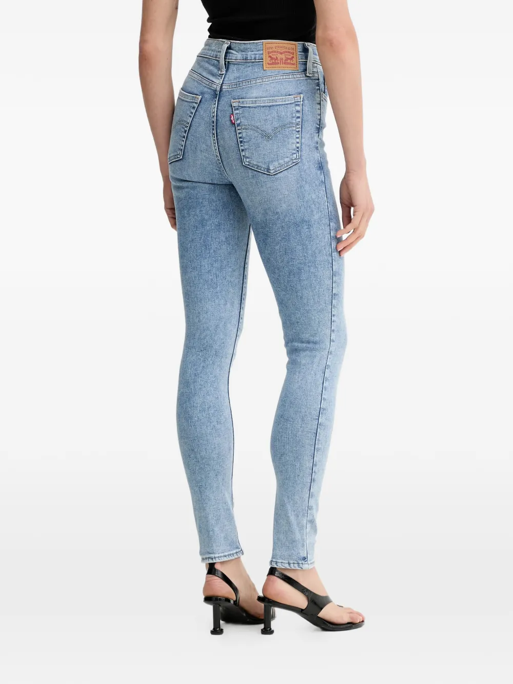 Levi's 720 high-waist jeans met vijf zakken Blauw