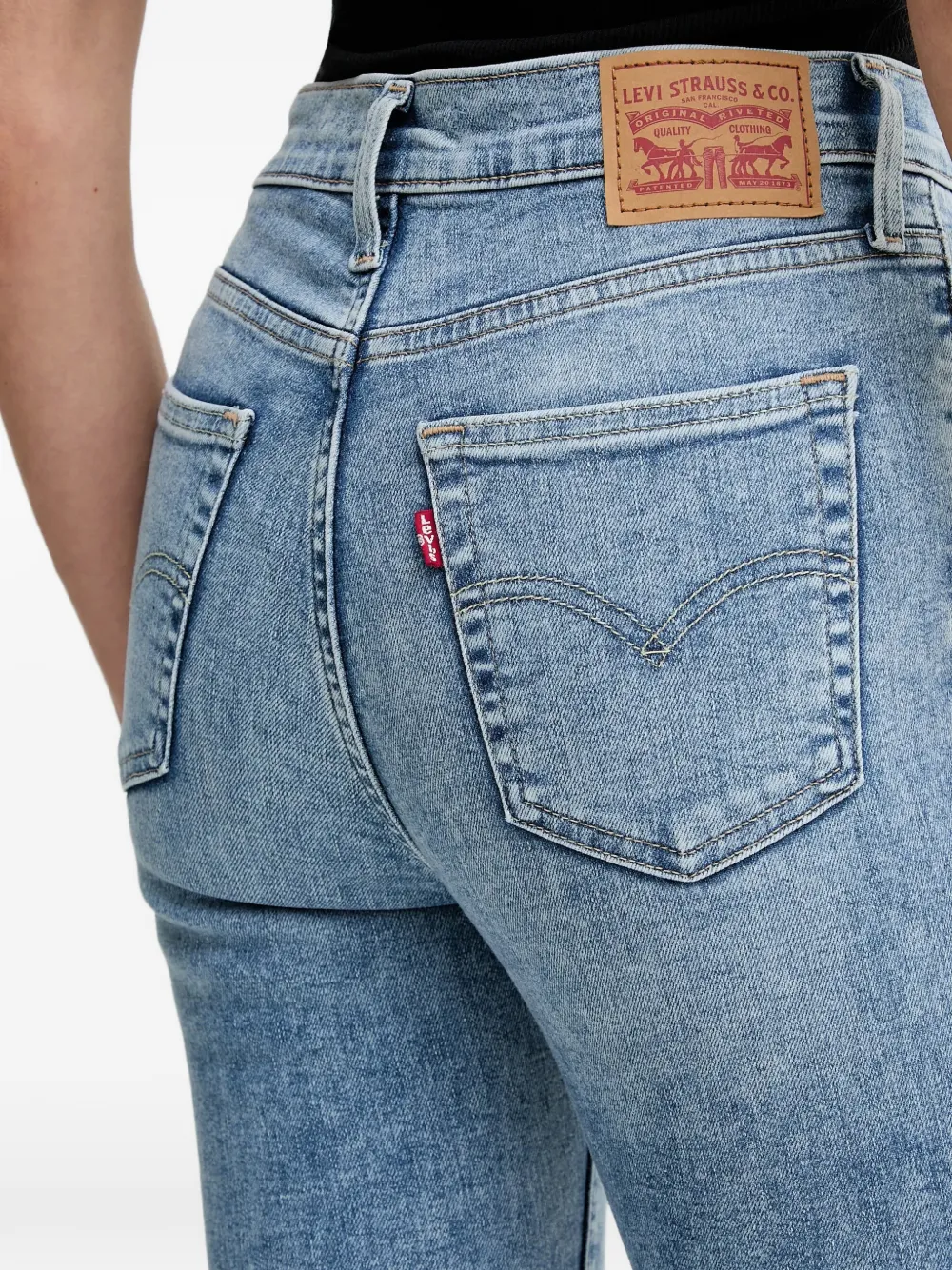 Levi's 720 high-waist jeans met vijf zakken Blauw