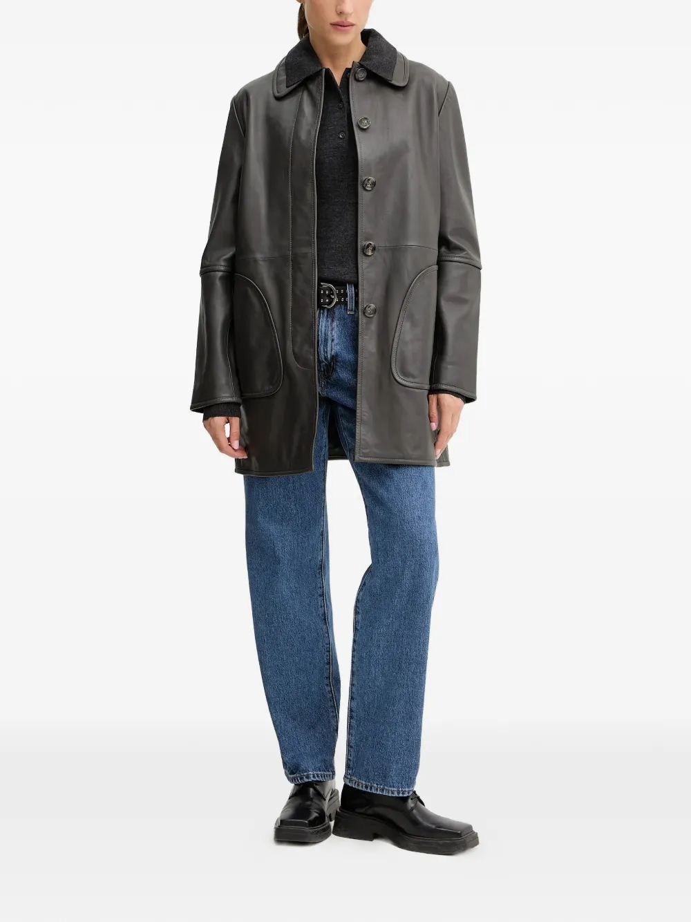 Miss Sixty buttoned polo shirt - Grijs