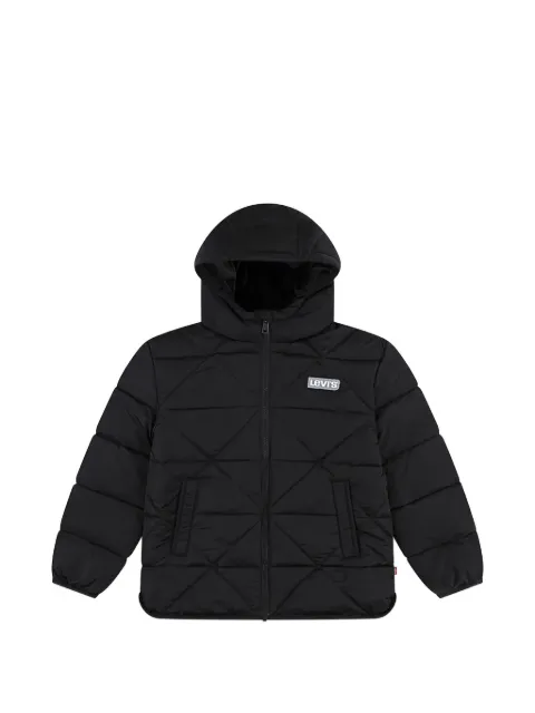 Levi's Kids quilted hooded jacket