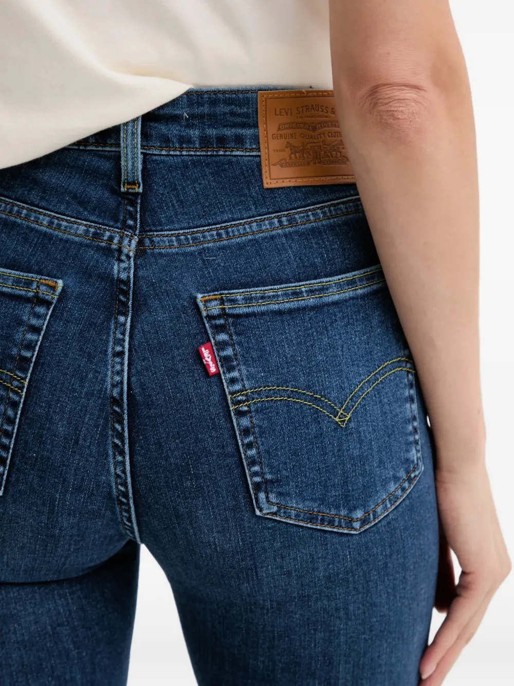 Levi's 725 high waist bootcut jeans Blauw