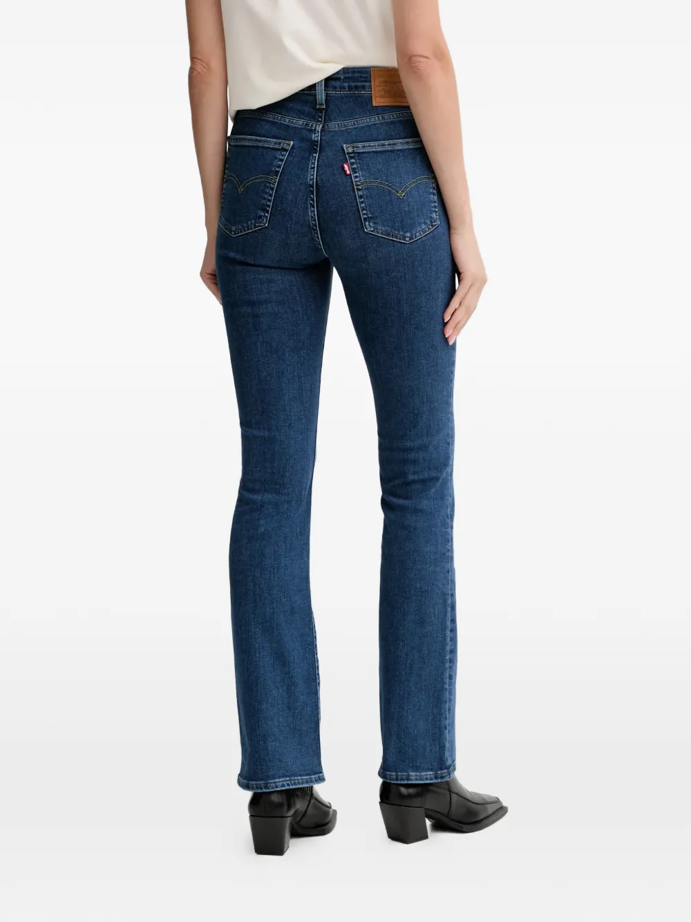  Levi's 725 High Rose Bootcut Jeans - Blue 