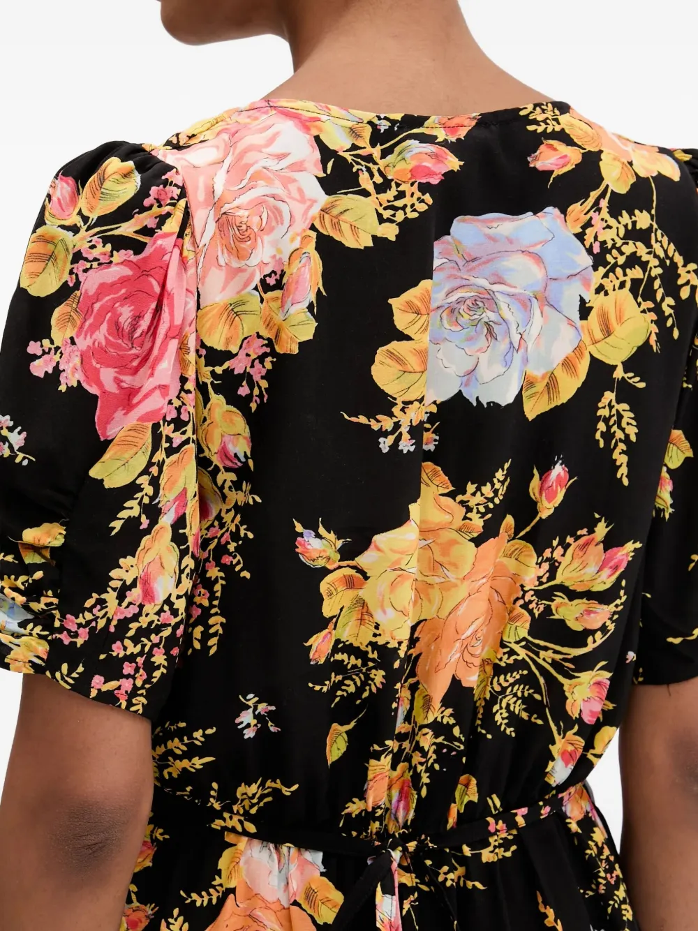 Never Fully Dressed A-line Floral Mini Dress In Multi