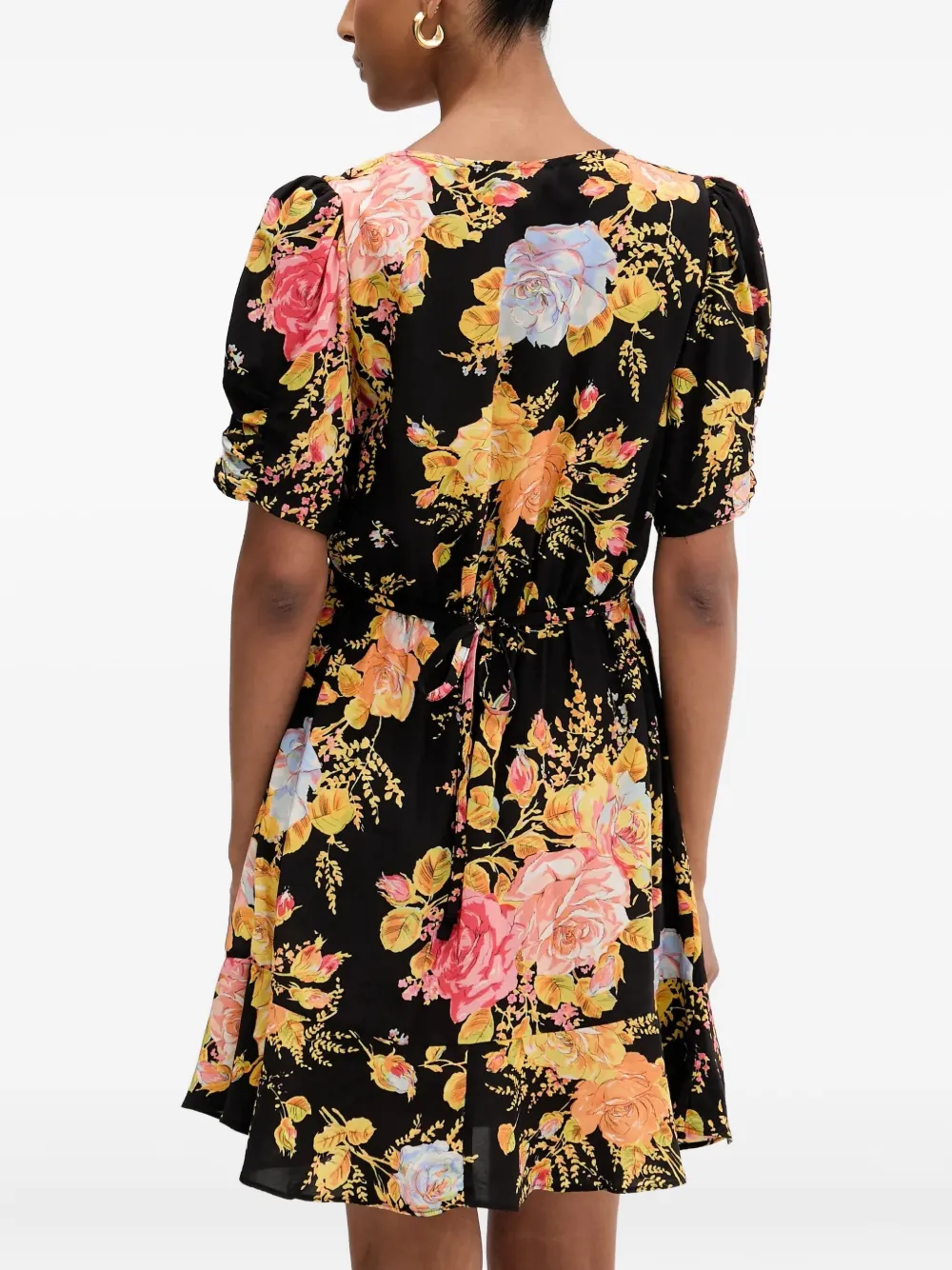 Never Fully Dressed A-line Floral Mini Dress In Multi